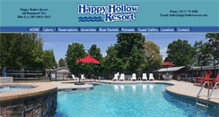 Desktop Screenshot of happyhollowresort.com